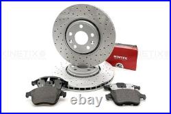 Pour Renault Clio Sport Trophy RS200 RS220 Avant Perforé Disques Mintex Patins