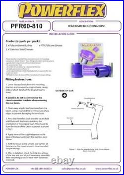 Powerflex Arrière Faisceau Moyeu pour Renault Clio 3 Sport 197/200 (05-12)