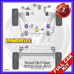 Powerflex RR Moteur Inférieur Insert Complet Bush Kit For Renault Clio 3 Sport