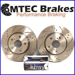 Renault Clio Sport 200 2.0 16v 09-13 Frein Arrière Disques Patins Perforé Groove