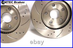 Renault Clio Sport 200 2.0 16v 09-13 Frein Arrière Disques Patins Perforé Groove
