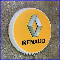 Renault Sport LED Illuminé Mural Allumer Garage Signe Automobilia Clio Megane