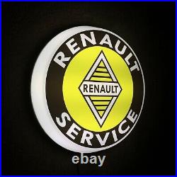 Renault Sport LED Illuminé Mural Allumer Garage Signe Automobilia Clio Megane