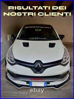 Séparateur 3 Pièces Adapté Pour Renault Clio 4 Look Noir Brillant Design Sport