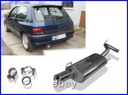 Silencieux Sport Renault Clio 1 Type B/C 57 1x80mm Rond Droit Silencieux Sport Renault Clio 1 Type B/C 57 1x80mm Rond Droit