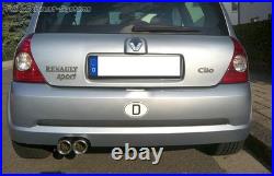 Silencieux Sport Renault Clio 2 Type B 2.0L 16V 2x80 Rond Avec Abs
