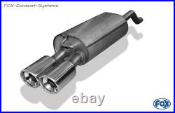 Silencieux Sport Renault Clio 3 GT Type R 2x90 Incliné Avec Abs