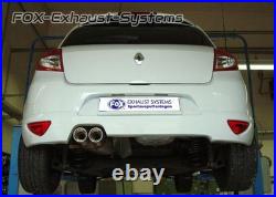 Silencieux Sport Renault Clio 3 GT Type R 2x90 Incliné Avec Abs