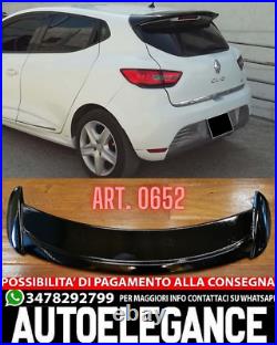 Spoiler Adapté Pour Renault Clio 4 IV 2012-2019 Look Sport Noir Poli