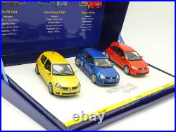 Universal Hobbies 1/43 Coffret Renault Sport Clio RS Clio V6 Megane RS