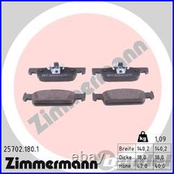 ZIMMERMANN Sport Disques 258mm + Revêtements Avant Convient pour Renault Clio 4